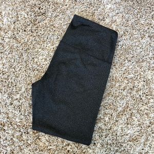 Gray 3/4 Length Cropped Leggings